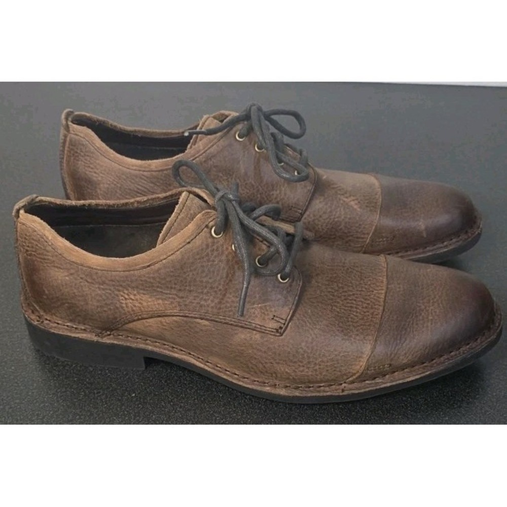 Cole Haan NIKEAIR 13M Pebble Leather Lace Up Oxford Shoes Loafer Brown Career